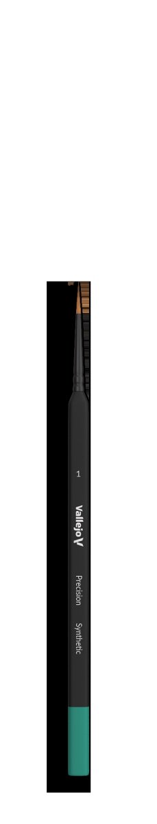 VALLEJO B03001 - Pędzel - Precision - Round Synthetic Brush, Triangular Handle No. 1 – zdjęcie 2