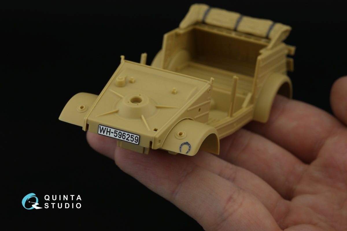 Quinta Studio QD35141 Kubelwagen Type 82 3D-Printed &amp;amp; coloured Interior on decal paper (Tamiya) 1/35 – zdjęcie 9
