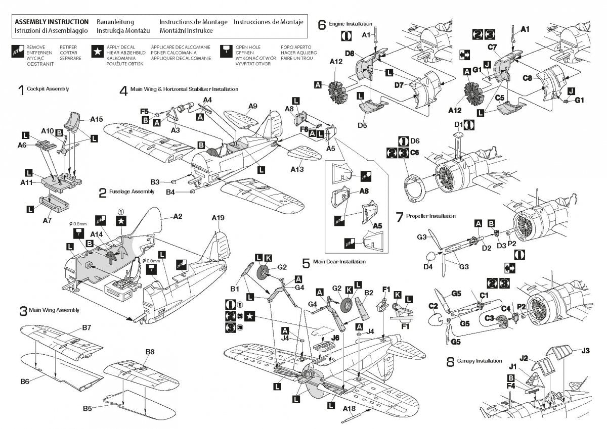 Hobby 2000 72064 Brewster F2A-1/2 Buffalo (HASEGAWA + CARTOGRAF + MASKS) 1/72 – image 2