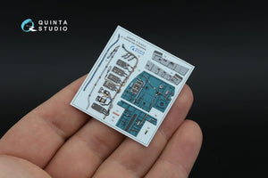 Quinta Studio QD48598 F-15A/F-15C Early/F-15J Early 3D-Printed &amp;amp; colored Interior on decal paper (Hasegawa) 1/48 – image 6