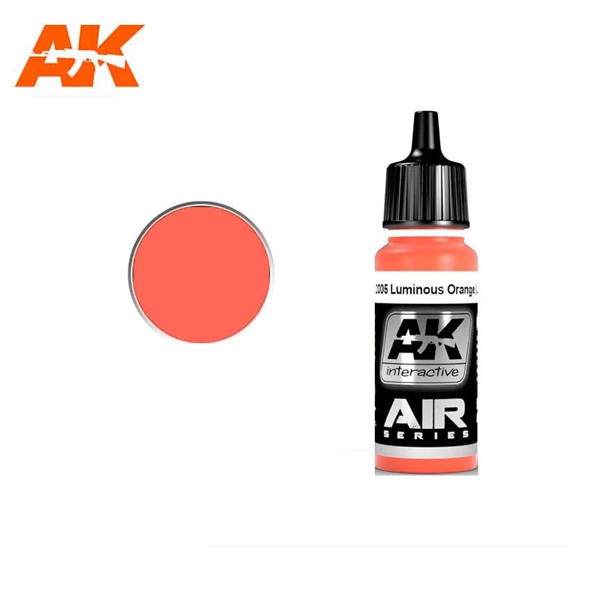 AK Interactive AK2171 RAL 2005 LUMINOUS ORANGE (LEUCHTORANGE) 17ml