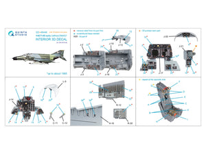 Quinta Studio QD+48448 F-4G early 3D-Printed &amp;amp; coloured Interior on decal paper (Zoukei Mura SWS) (with 3D-printed resin parts) 1/48 – zdjęcie 3