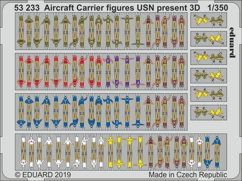 Eduard 53233 Aircraft Carrier figures USN present 3D 1/350
