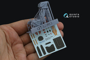 Quinta Studio QR+32037 K-36DM (initial release) ejection seat (for Su-17M3/M4/UM3/22, Su-24, MiG-29 9-12 Early aircraft) (All kits) 1/32 – zdjęcie 2