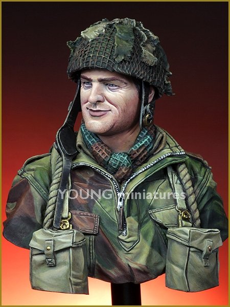 oung Miniatures YM1834 British Paratrooper Northwest Europe WWII 1/10 – zdjęcie 5
