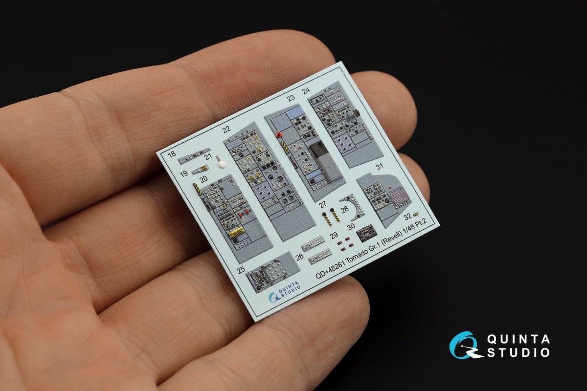 Quinta Studio QDS+48261 Tornado GR.1 3D-Printed colored Interior on decal paper (Revell) (small version) (with 3D-printed resin parts) 1/48 – image 6