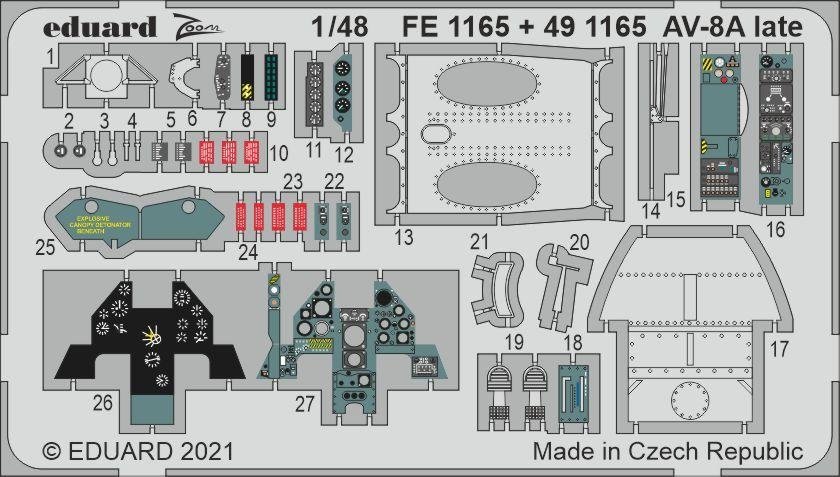 Eduard BIG49290 AV-8A late KINETIC 1/48 – zdjęcie 5
