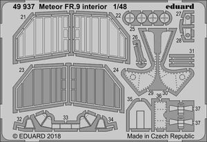 Eduard 49937 Meteor FR.9 interior AIRFIX 1/48 – zdjęcie 2