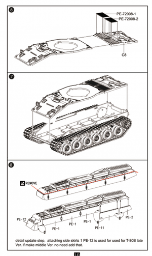 Modelcollect UA72193 Soviet T-80 Main Battle Tank 1970S-1990S N in1 1/72 – image 8