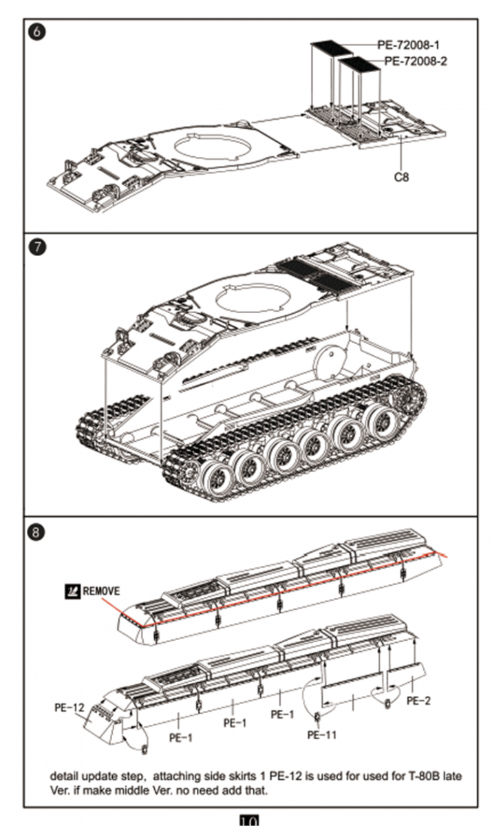 Modelcollect UA72193 Soviet T-80 Main Battle Tank 1970S-1990S N in1 1/72 – image 8
