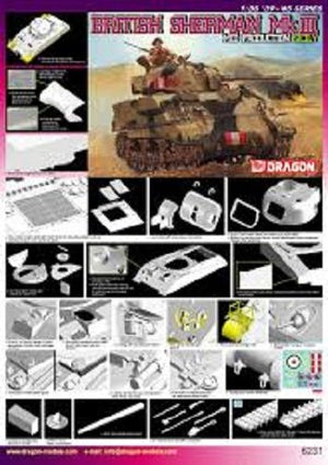 Dragon 6231 Sherman Mk.III Mid Production, Sicily 1/35 – zdjęcie 2