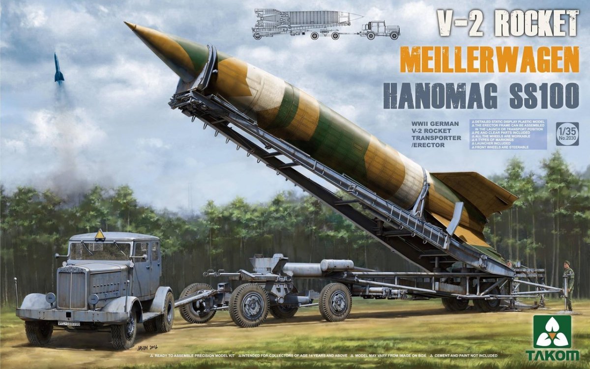 TAKOM 2030 V-2 Rocket Meillerwagen Hanomag SS100 1/35