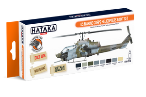 Hataka HTK-CS14 ORANGE LINE – US Marine Corps Helicopters Paint Set (8x17ml)