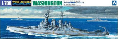 Aoshima 04601 Cuirassé de l'US Navy Washington 1/700