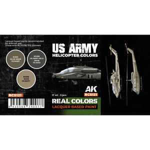 AK Interactive RCS121 US Army Helicopter Colors 3x17ml – zdjęcie 2