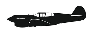Omask 150360 sticker P-40 Warhawk (15cm black)