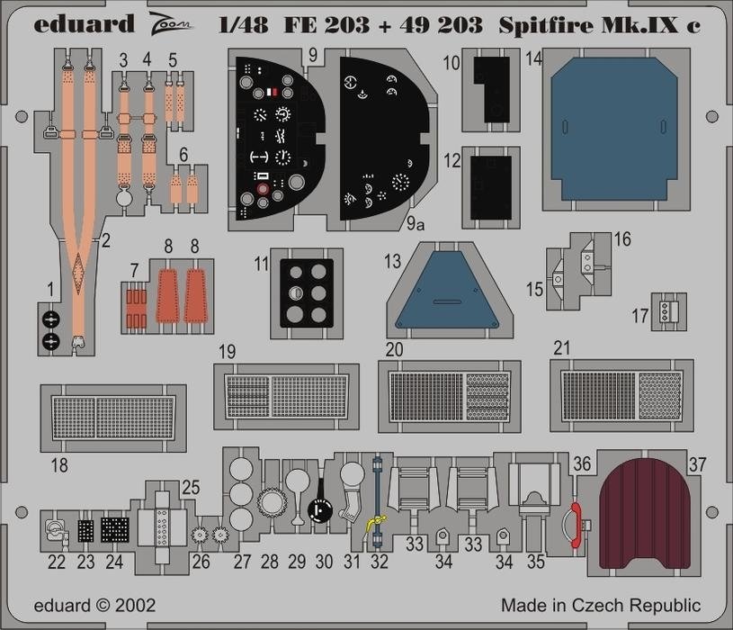 Eduarda FE203 Spitfire Mk. IXc 1/48 Hasegawa