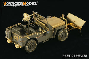 Voyager Model PEA185 WWII U.S. Jeep Willys MB snow plow w/ tyre chains (For TAMIYA /ITALIAN) 1/35 – zdjęcie 4