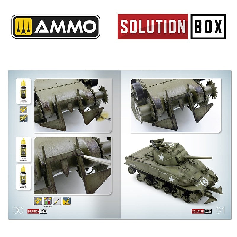 Ammo of Mig 6528 SOLUTION BOOK 22 - How to Paint WWII USA ETO Vehicles (Multilingual Book) – image 7
