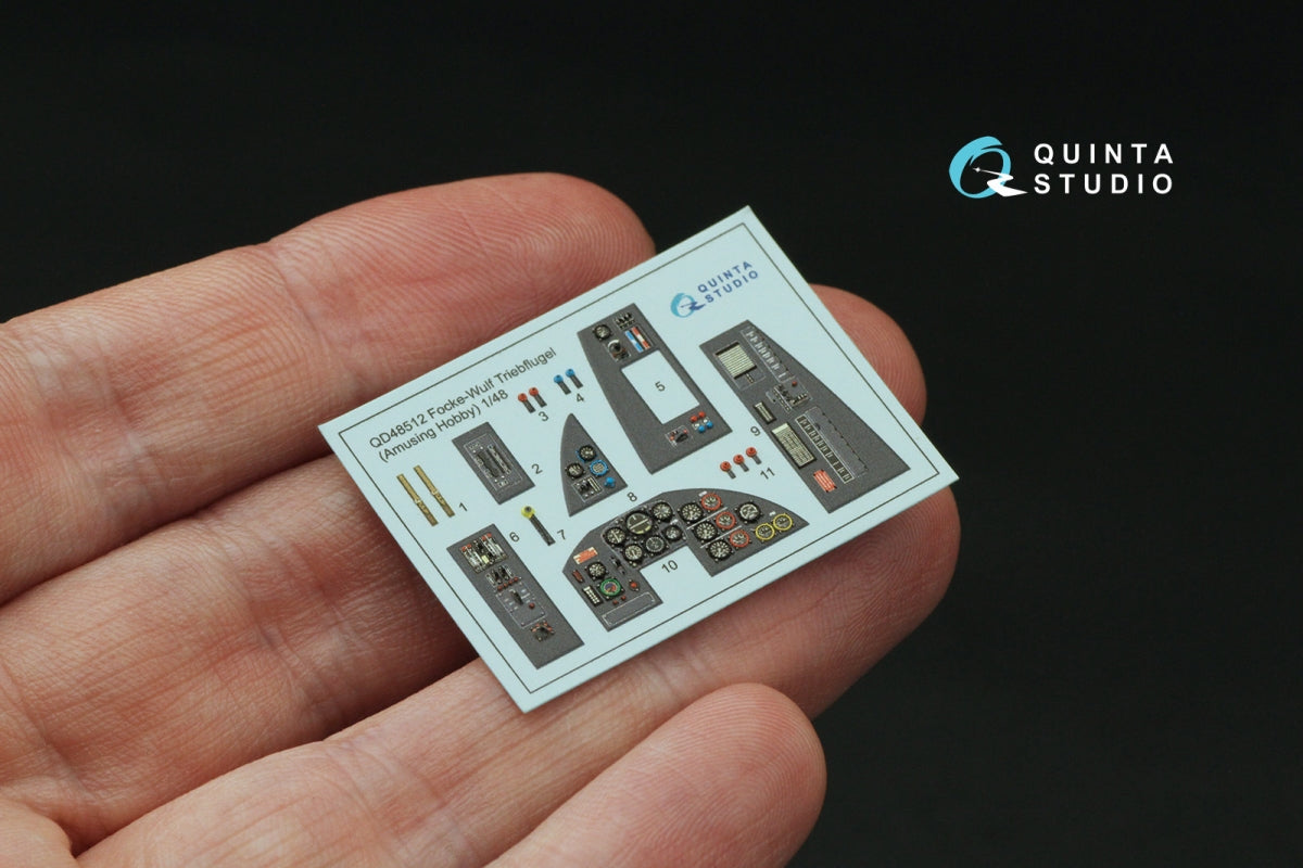 Quinta Studio QD48512 FW Triebflugel 3D-Printed colored Interior on decal paper (Amusing hobby) 1/48 – image 4