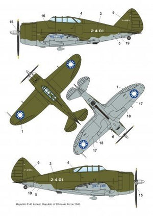 Dora Wings 48032 Republic P-43A-1 Lancer In China Skies 1/48 – zdjęcie 3