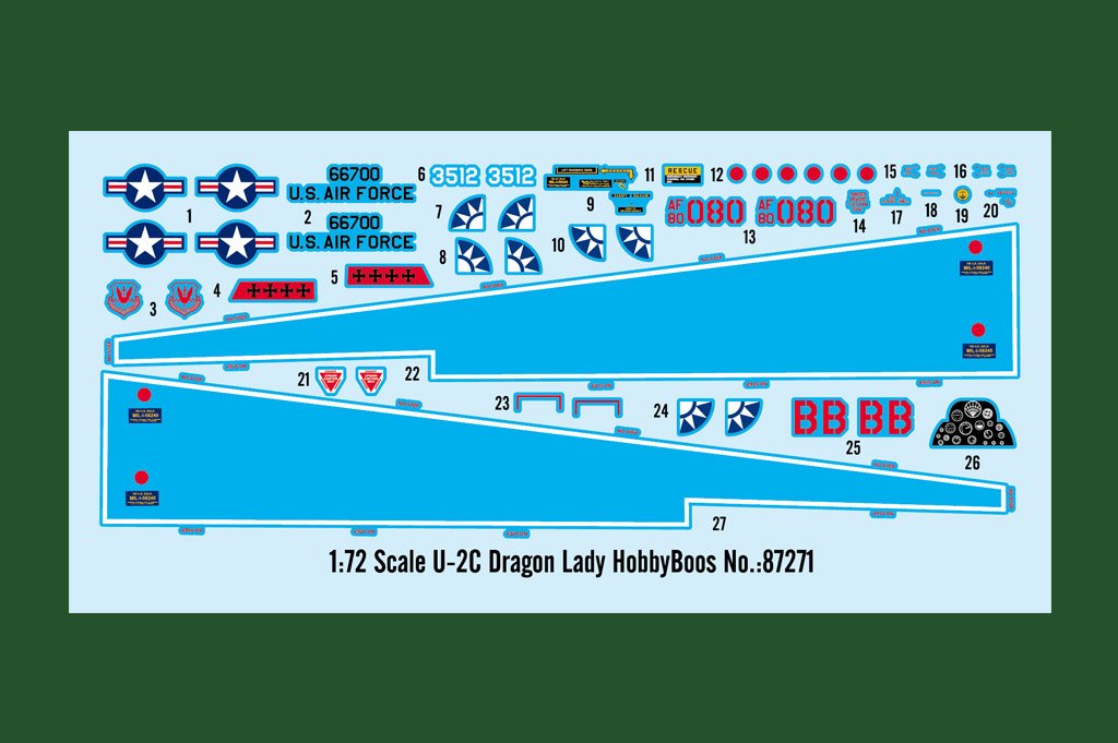 Hobby Boss 87271 U-2C Dragon Lady 1/72 – zdjęcie 3