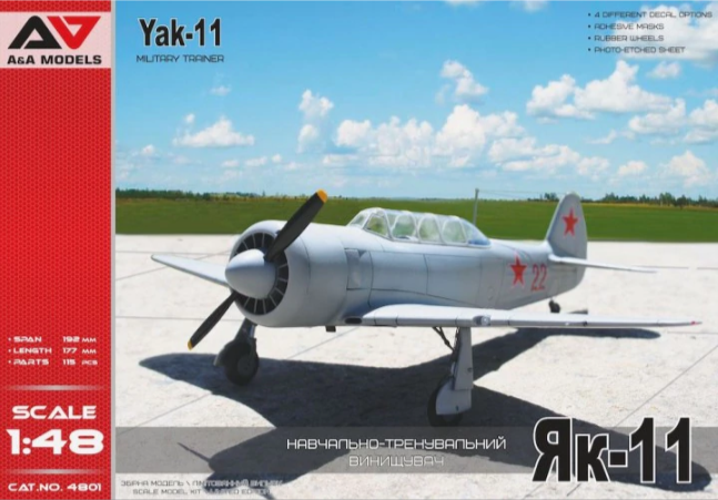 A&A Models 4801 Yak-11 Military Trainer 1/48