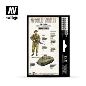 Vallejo 70204 WWII British Armour &amp;amp; Infantry 6x17ml – immagine 2