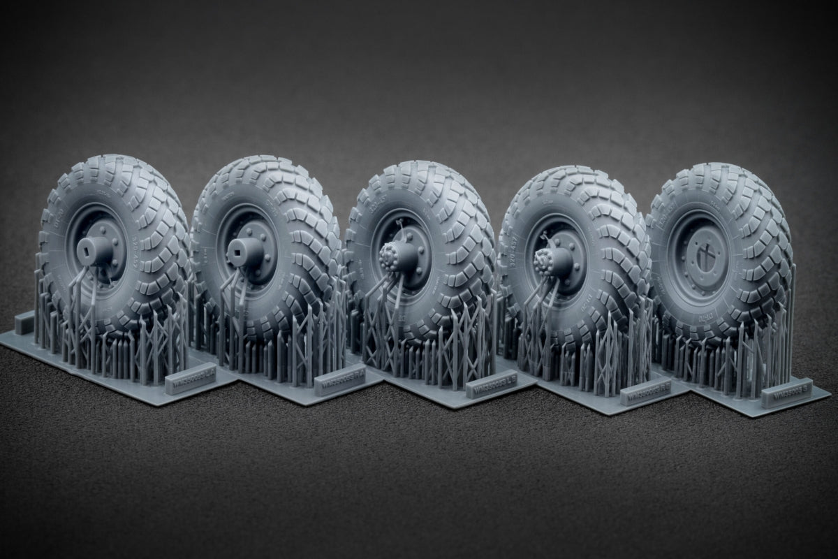 ScaleX WM 35005S GAZ-66 Sagged wheel set (for Trumpeter) 1/35