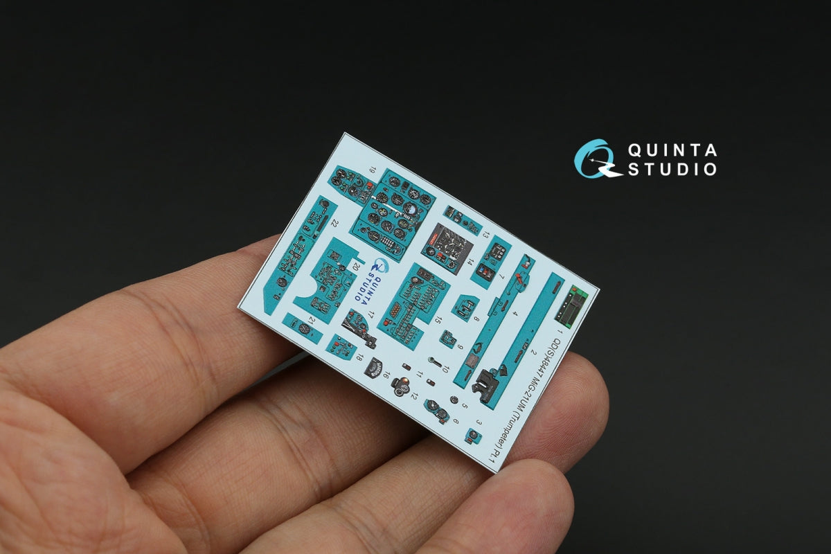 Quinta Studio QD48447 MiG-21UM 3D-Printed colored Interior on decal paper (Trumpeter) 1/48 – image 4
