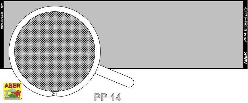 Aber PP14 Engrave plate (140 x 39 mm) - pattern 14 – immagine 2