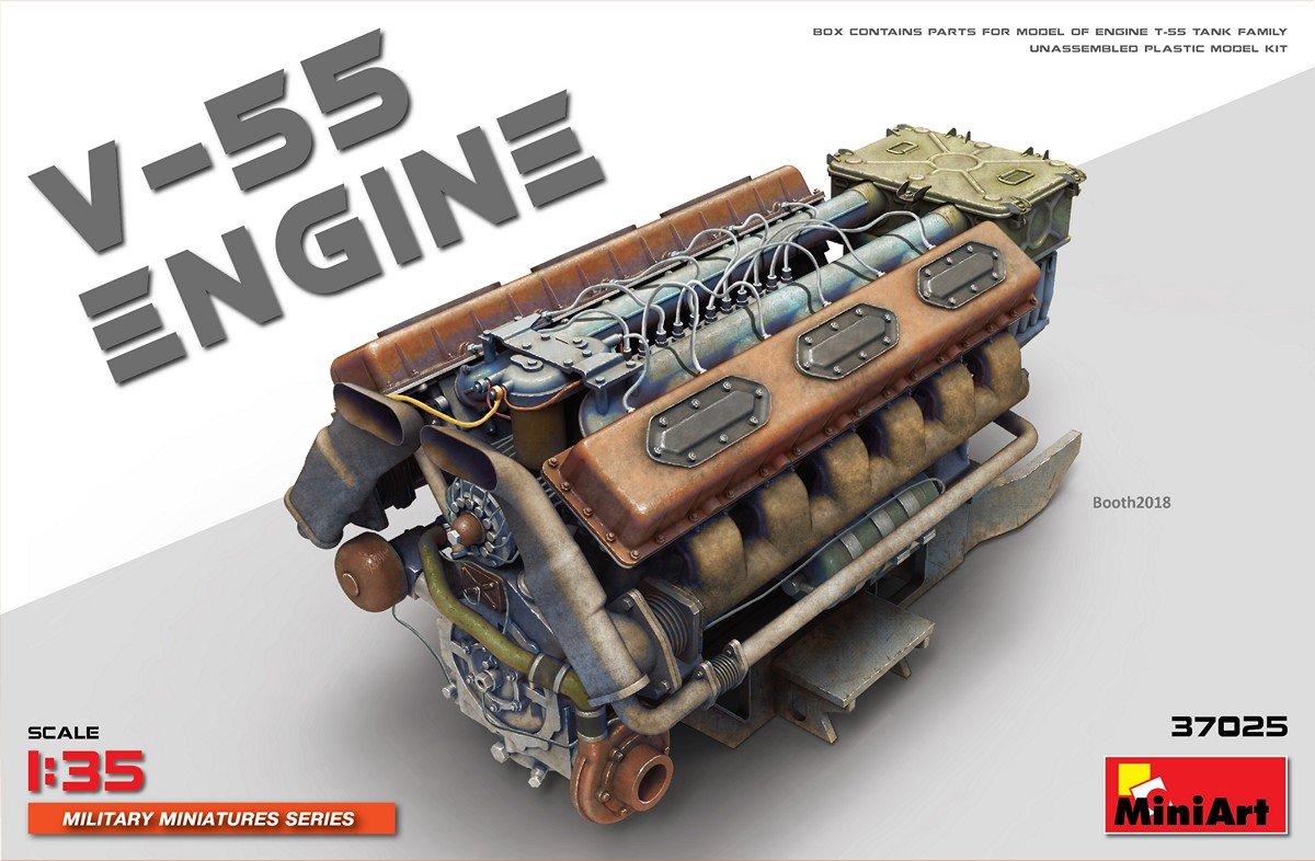 MiniArt 37025 MOTEUR V-55 1/35