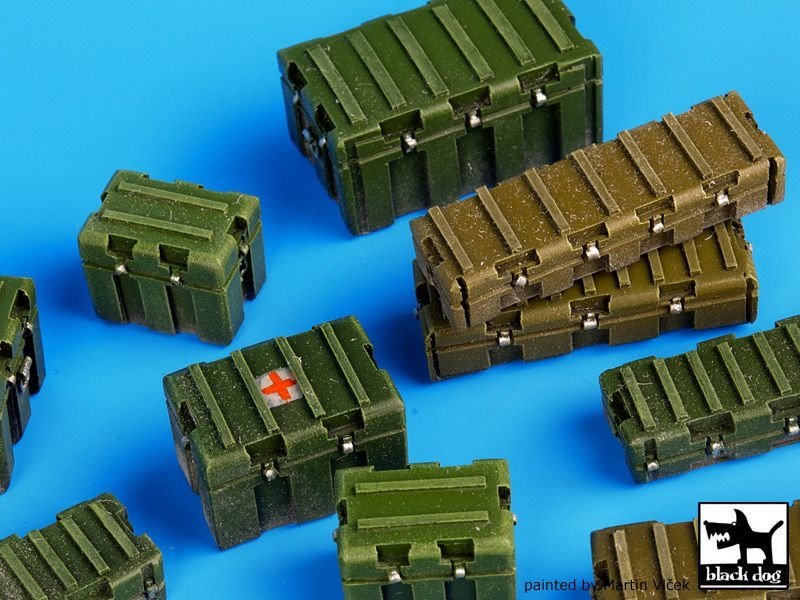 Black Dog T35067 Universal modern plastic boxes accessories set 1/35 – zdjęcie 2