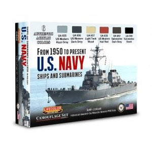 Lifecolor CS52 Acrylic paint set Modern US Navy 6x22ml
