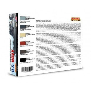 Lifecolor CS52 Acrylic paint set Modern US Navy 6x22ml – zdjęcie 2
