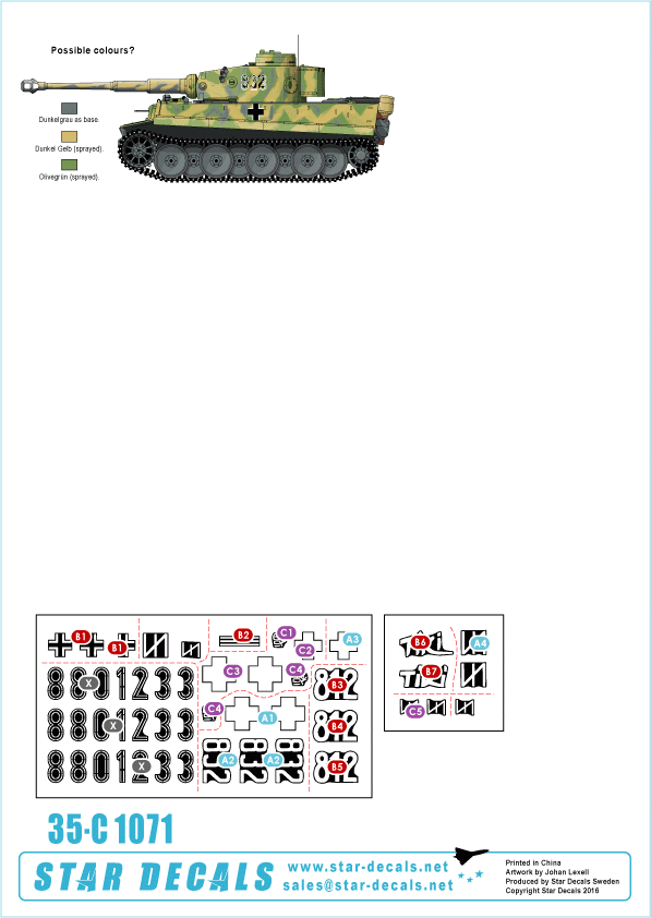 Star Decals 35-C1071 Tigers of Das Reich 1/35 – image 2