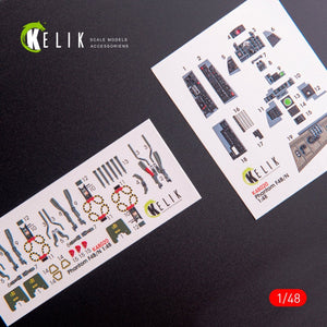 KELIK K48020 F-4B/N INTERIOR 3D DECALS FOR ACADEMY KIT 1/48 – zdjęcie 5