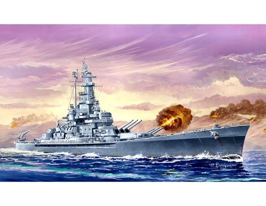Trumpeter 05761 American Battleship USS Massachusetts (BB-59) 1/700