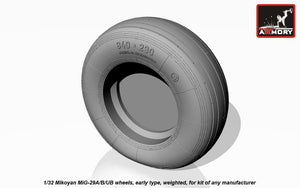 Armory Models AW32006 Mikoyan MiG-29A/B/UB Fulcrum wheels, early, weighted 1/32 – Bild 2