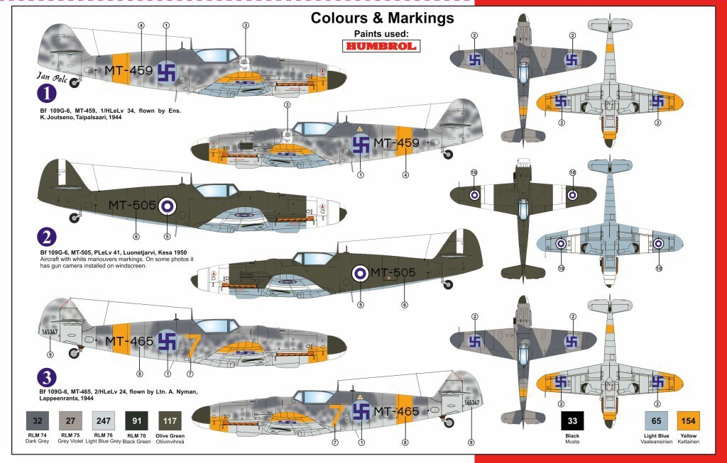 AZmodel AZ7517 Messerschmitt Bf 109G-6 Late Over Finland 1/72 – image 2