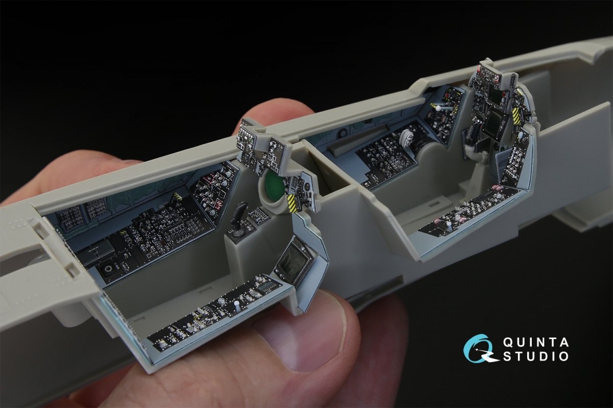 Quinta Studio QD32032 F-14A 3D-Printed &amp;amp; coloured Interior on decal paper (for Tamiya kit) 1/32 – zdjęcie 5