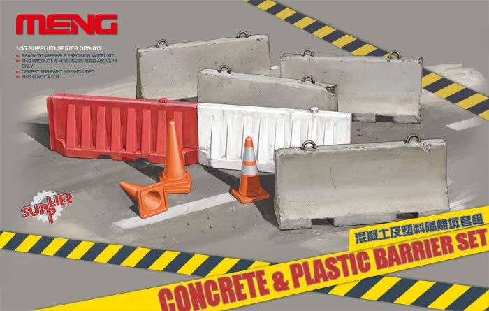 Meng Model SPS-012 Concerte Plastic Barrier Set 1/35