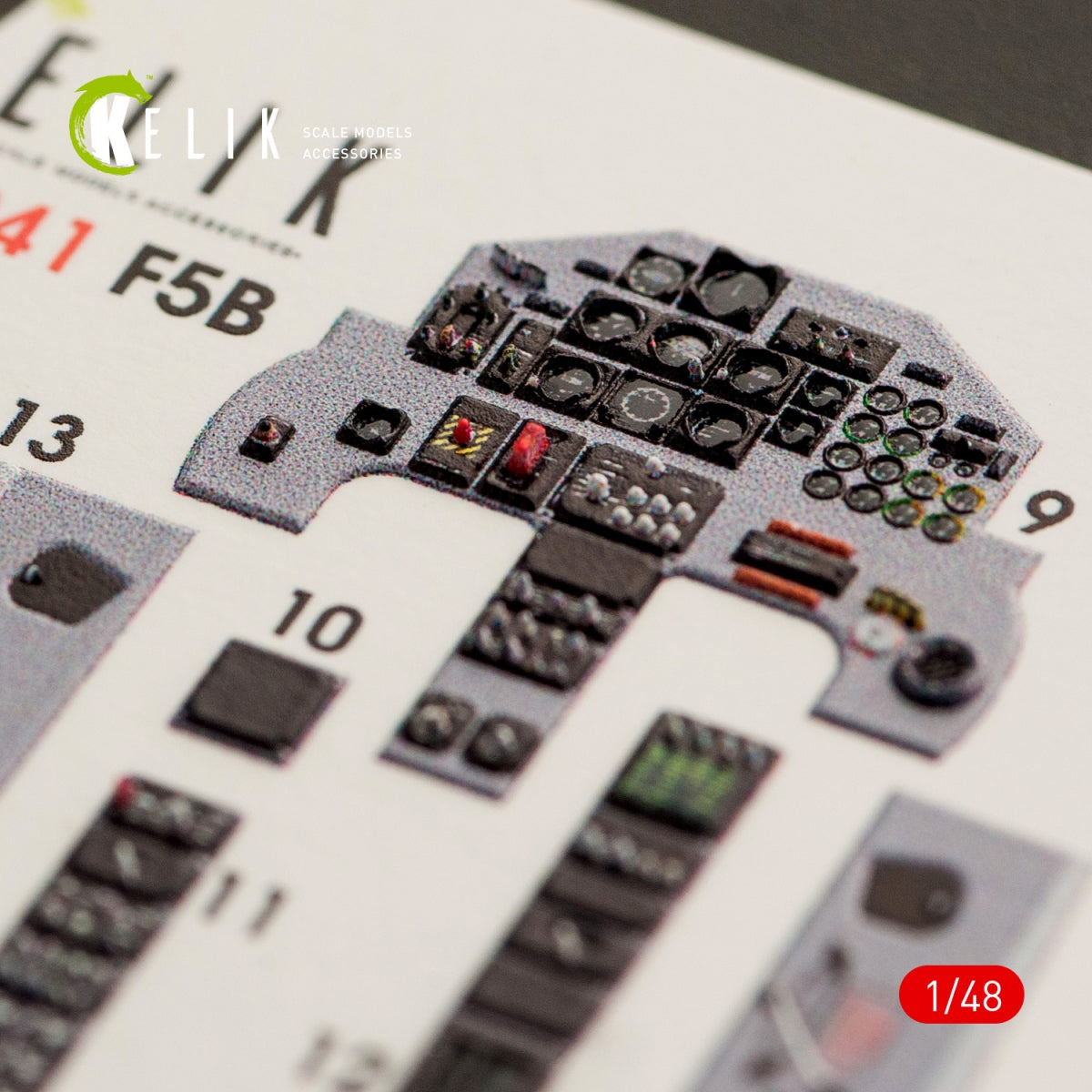 KELIK K48041 F-5B FREEDOM FIGHTER INTERIOR 3D DECALS FOR KINETIC KIT 1/48 – immagine 3