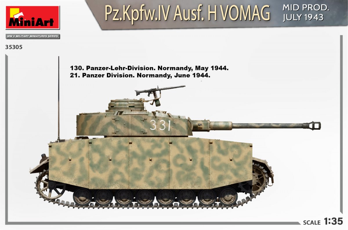 MiniArt 35305 Pz.Kpfw.IV Ausf. H Vomag. MID PROD. JULY 1943. INTERIOR KIT 1/35 – zdjęcie 7