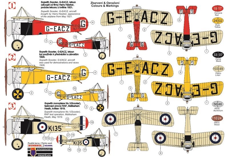 Kovozavody Prostejov KPM0165 Sopwith Scooter “Monoplane no.1” 1/72 – image 2