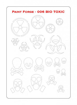 Paint Forge PFST006L STENCIL - BIO TOXIC – image 2