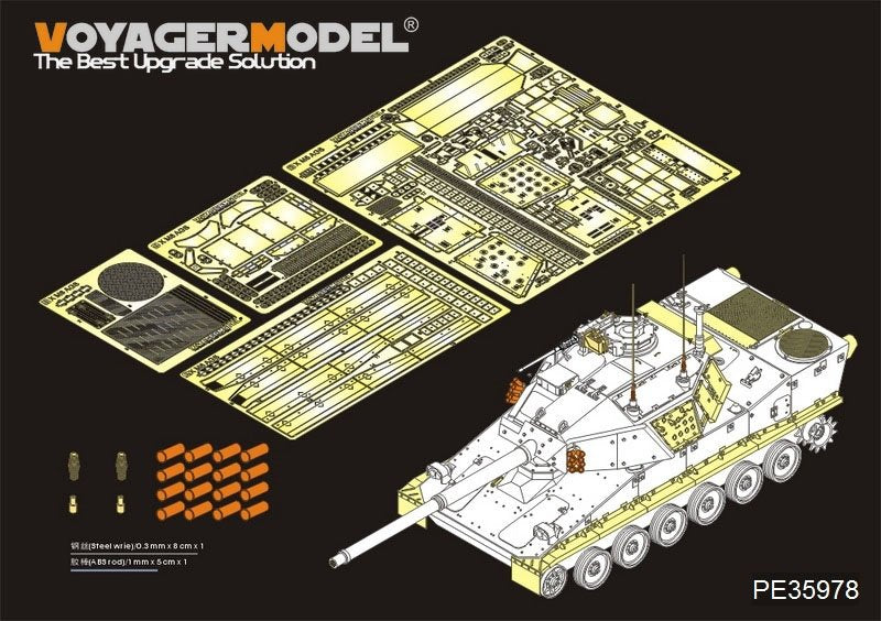 Voyager Model PE35978 Modern US Army M8 Armored Gun System（smoke discharger include) For PANDA PH35039 1/35
