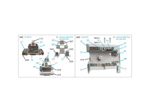 Quinta Studio QDS-48444 Fairey Gannet AS.1_AS.4 3D-Printed coloured Interior on decal paper (Airfix) (Small version) 1/48 – zdjęcie 2