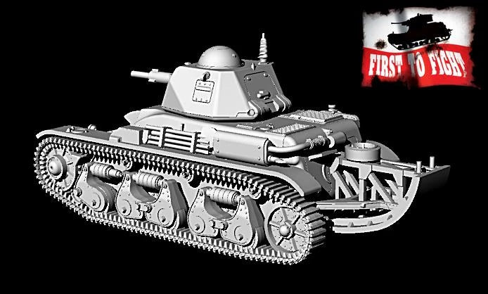 First To Fight PL107 Renault R39 With 37mm SA38 Cannon With &amp;#39;Tail&amp;#39; 1/72 – zdjęcie 4