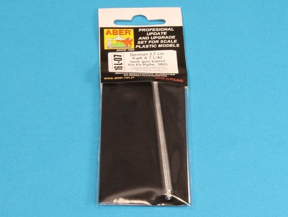 Aber 16L-07 German 3,7 cm KwK A 7 L/42 tank gun barrel for Pz.Kpfw. 38(t) 1/16 – image 7